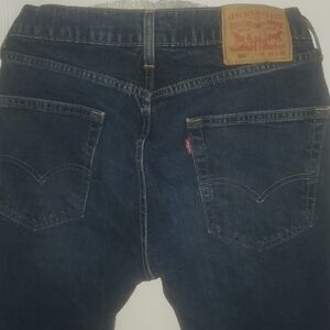 Levi's Men's Dark Indigo Straight Jeans